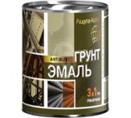 Грунт-эмаль по ржавчине быстросохнущая Коричневая 3в1 Радуга Малер 0.9кг