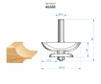 Фреза фигирейная горизонтальная двусторонняя (Ø 79,4 мм; хвостовик12 мм) по дереву Энкор (46580)