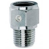 Футорка Camozzi. Переход с наружной резьбы R1/8" на внутреннюю G1/8". (R1/8" → G1/8").(2520 1/8-1/8)