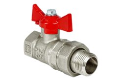 Кран шаровой 1 1/4" FM с накидной гайкой бабочка STANDART ГОСТ VALFEX (VF.227.NB1.114.N/P59)