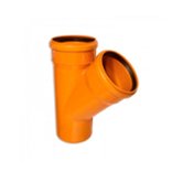 Тройник PP Ø160х110мм угол 45° наружная канализация  VALFEX (33160110)