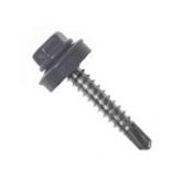 Саморез для крепления кровельных материалов 4,8х29 RAL 7024 цвет серый гравий СтройКреп