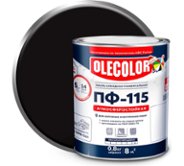 Эмаль OLECOLOR ПФ-115 черный, 1.8 кг (4300000245)