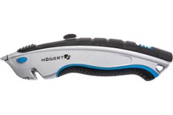 Нож с выдвижным трапециевидным лезвием и блокировкой HOEGERT TECHNIK HT4C622 (40905)
