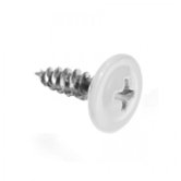 Саморез с прессшайбой RAL 9003 белый остриё СтройКреп 4,2х16мм 