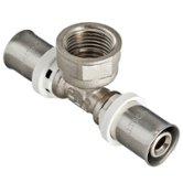 Тройник для металлопластиковых труб 16х1/2"х16 ВР,пресс Valtec  (VTm.232.N.160416)