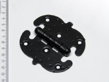 Петля накладная фигурная черный матовый 90 мм НОЭЗ (ПН 5-90-SL)