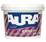 Матовая фасадная водоэмульсионная краска Eskaro Aura Expo, белая, 2.7 л	