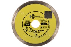 Круг алмазный отрезной Сплошной Ультратонкий Ultra Thin hot press (125х22.23 мм) TRIO-DIAMOND UTW502