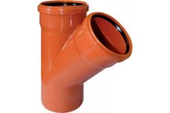 Тройник PP Ø 160х160мм угол 45° VALFEX наружная канализация (33160160)