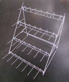 Стенд для буров 4 гребёнки по 7 крючков для стола или перфорированного стенда (уценка)