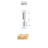 Фреза пазовая прямая (Ø 6х16мм хвостовик 8мм) по дереву Энкор (46010)