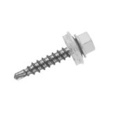 Саморез для крепления кровельных материалов 4,8х29 RAL 9003 цвет белый СтройКреп 