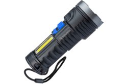 Ручной аккумуляторный фонарь КОСМОС 3Вт LED+3Вт COB, Li-ion 18650 1200mAh, ABS-пластик, индикатор, USB-шнур (584436)