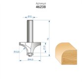 Фреза кромочная калевочная (Ø 44,5х21,5 мм; R 15,9 мм; хвостовик12 мм) по дереву Энкор (46238)