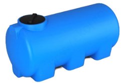 Емкость для воды цилиндрическая 750л H горизонтальная синяя ЭкоПром (101.0750.601.0)