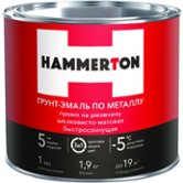 Грунт-эмаль по ржавчине Желтая 3В1 HAMMERTON  1.9кг 
