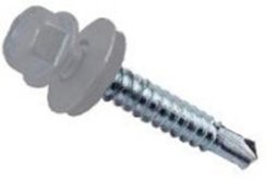 Саморез для крепления кровельных материалов 4,8х35 RAL 9002 цвет серый-гравий СтройКреп
