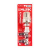 Клапан для термоголовки. угловой 1/2"ВРx1/2"НР +термоголовка Valtec (VT.045.N.04)