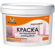 Водоэмульсионная моющаяся краска Латек Л204, белая, 3 кг