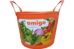 Хозяйственная пластиковая корзина AMIGO 14 л (77101)
