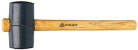 Резиновая киянка (90 мм/900 г, деревянная ручка) КЕДР  (28353)