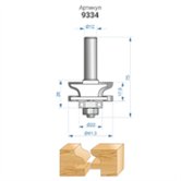 Фреза комбинированная рамочная (Ø 41,3х26 хвостовик 12мм) по дереву Энкор (9334)