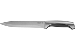 Нарезочный нож Legioner Ferrata рукоятка с металлическими вставками лезвие из нержавеющей стали 200 мм (47942) 