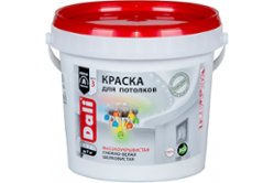 Акриловая краска для потолков Dali снежно-белая 0.9 л