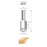 Фреза кромочная прямая (Ø 22,2х26 мм; хвостовик 12 мм) по дереву Энкор (46167)