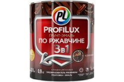 Грунт-эмаль Profilux по ржавчине 3в1 коричневая 0,9 кг 