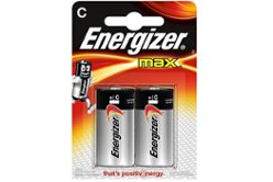 Батарейка Energizer C MAX 2шт алкалиновая