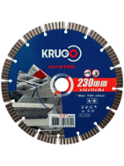 Круг алмазный KRUGO ø230x 2,6x10х25,4 твёрдый бетон сегментированный