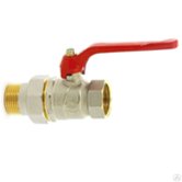 Кран шаровой 1" FM с накидной гайкой  рукоятка DIST (107-9577)