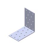 Уголок крепежный равный 100х100х200х1,8мм ПерфКрепеж (KUR-100-200)