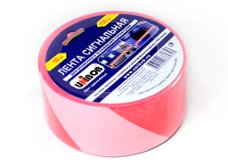 Лента сигнальная UNIBOB 50ммх150м бело-красная (39295)