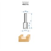 Фреза пазовая прямая (Ø 16х51 мм; хвостовик 8 мм) по дереву Энкор (46016)