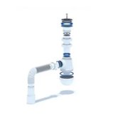 Сифон для умывальника АНИ пласт АНИ 1 1/4" *40/50 мм с трубой (17572)