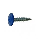 Саморез с прессшайбой RAL 5005 синий остриё СтройКреп 4,2х19мм 