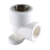 Уголок с креплением PP-R 20х 1/2" ВР белый Valtec (VTp.754.0.02004)