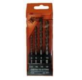 Набор сверл для бетона 5, 6, 8, 10 мм Энкор (9374) 