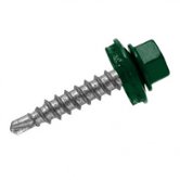 Шуруп кровельный 4,8х28 темно- зеленый СтройКреп
