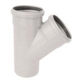 Тройник PP Ø 40х40мм угол 45° Sinikon COMFORT (508007.K)