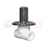 Вентиль PP-R ВН/ВН 20 белый с хромированной ручкой VALFEX (11154020)