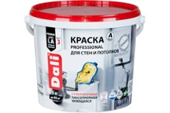 Акриловая краска для стен и потолков Dali Professional 3 матовая база А 5 л