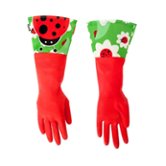 Перчатки резиновые с манжетами "LADYBUG" (3381)