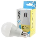 Светодиодная лампа LED A60 13Вт 220В E27 3000К КОСМОС Экономик LkecLED13wA60E2730 (452437)