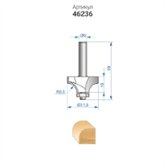 Фреза кромочная калевочная (31.8х16 мм; R9.5 мм; хвостовик 8 мм) Энкор (46236) 
