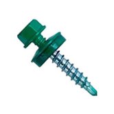 Саморез для крепления кровельных материалов 4,8х35 RAL 6005 цвет тёмно-зелёный СтройКреп