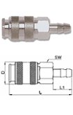 Разъем быстросъемный GAV UNI с елочкой Ø 8 UNI-C2 (10047)